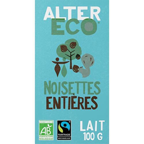 Alter Eco Chocolat Au Lait Noisettes Enti Res Bio Supermarch S Match