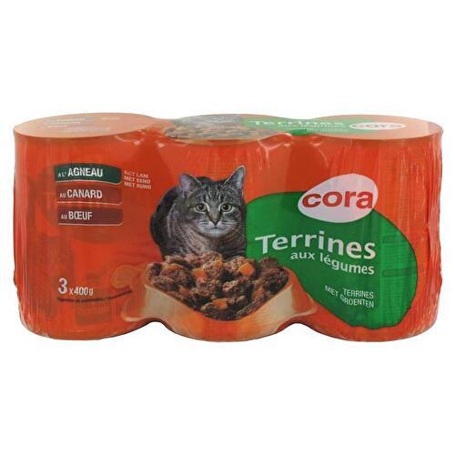 Cora Terrine Pour Chat Agneau Canard Boeuf L Gumes X G