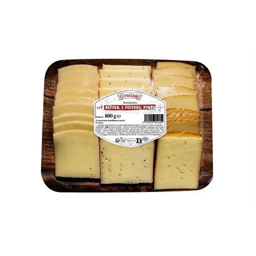 Ermitage Fromage pour raclette Nature poivre et fumée