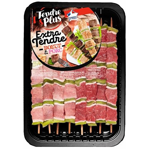 Tendre Plus Assortiment Brochettes Brochettes De Boeuf