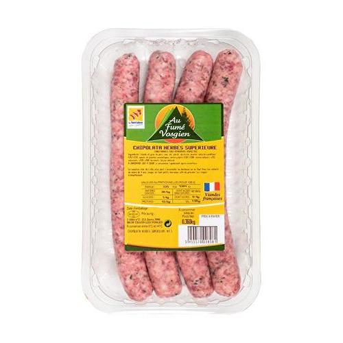 Au fumé vosgien Saucisse aux herbes x 4 Supermarchés Match