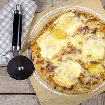Pizza calzone façon raclette