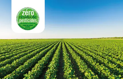 Label zéro résidu de pesticides