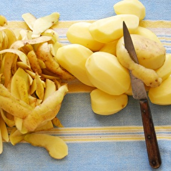 Chips de pelures de pommes de terre