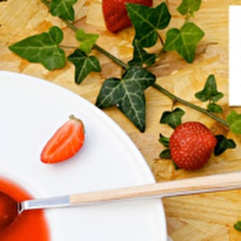 Soupe de fraises au tapioca