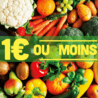 La sélection de fruits et légumes à 1 euro ou moins