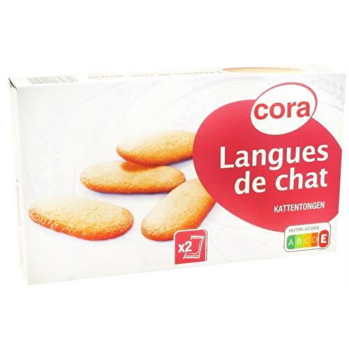 langues de chat rouge sucrées (les 100g)