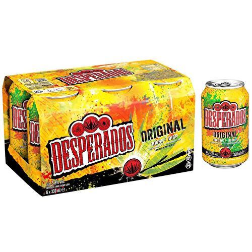 DESPERADOS Pack de 20 Bieres - Aromatisée Téquila - Alc 5.9% vol