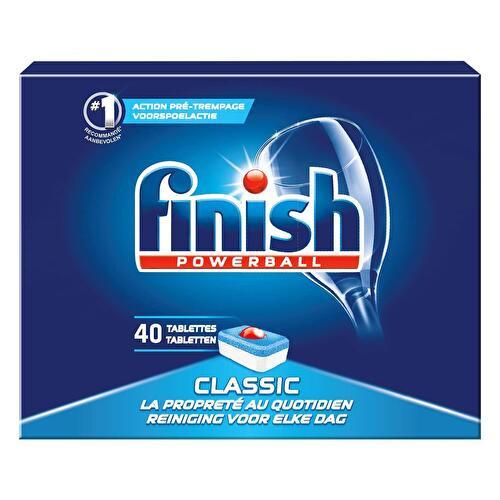 Finish Tablettes Lave-Vaisselle Au Citron Ultimate All In 1, 40 tablettes