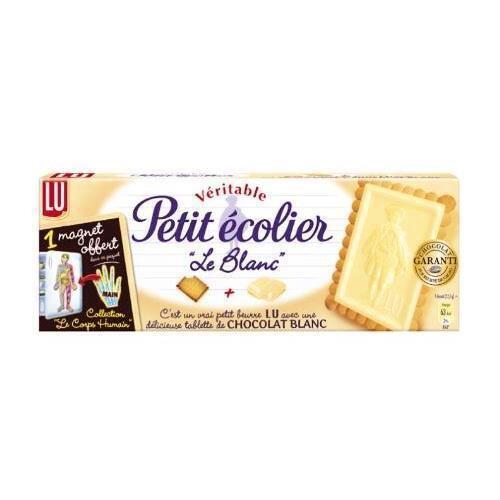 Petit écolier Lu - Petit beurre avec tablette de chocolat blanc -  Supermarchés Match