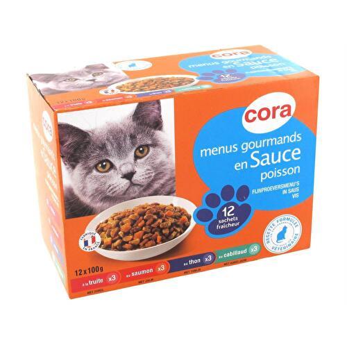 Cora - Menus gourmands en sauce pour chat - Supermarchés Match