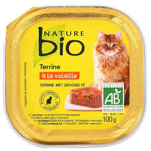 Pâté biologique au poulet pour chat