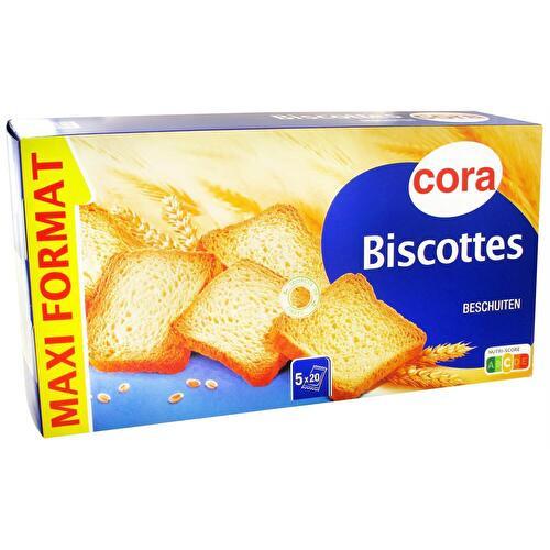 Cora - Biscotte nature x100 - Supermarchés Match