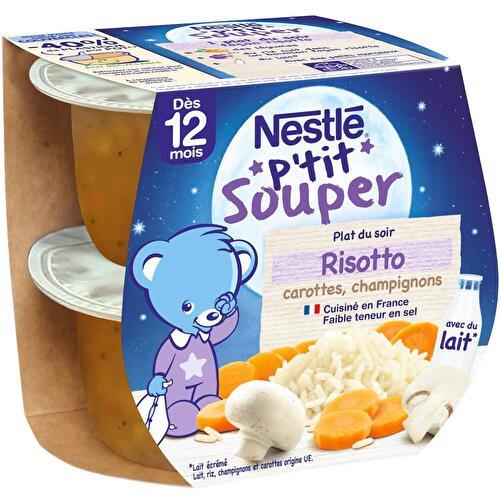 Plat bébé Risotto courgettes carotte jambon dès 8 mois Nestlé x2 - 200g