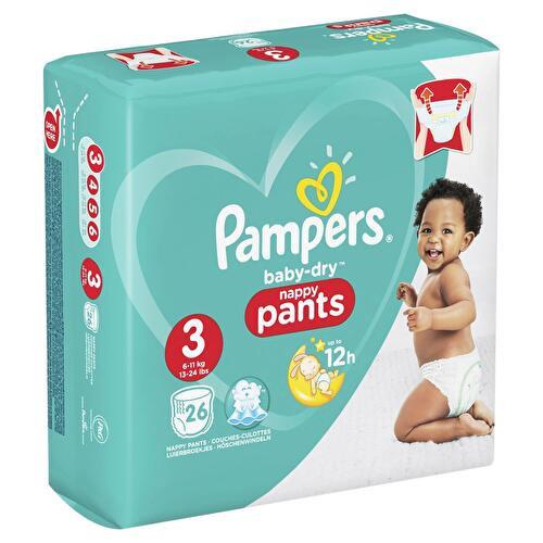 Pampers - Culottes baby dry pants géant taille 5 - Supermarchés Match