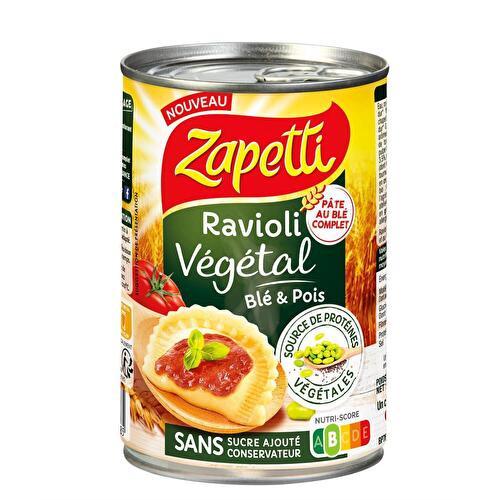 Plat cuisiné ravioli 6 légumes ZAPETTI