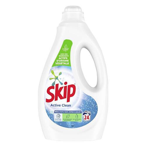 Skip - Lessive liquide science & nature active clean 24 lavages -  Supermarchés Match