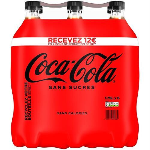 Soda sans sucres COCA-COLA