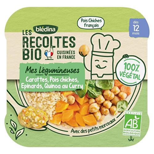 Les récoltes bio Blédina - Petit plat carottes, pois chiches