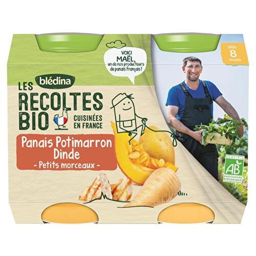 Les récoltes bio Blédina - Pots panais potimarron dinde dès 8 mois -  Supermarchés Match
