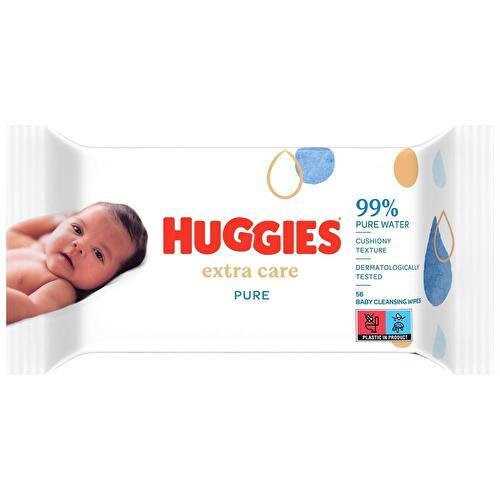 Promo Huggies lingettes bébé extra care pure chez Casino Hyperfrais