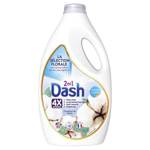 Dash - Lessive liquide sélection florale fraicheur de coton