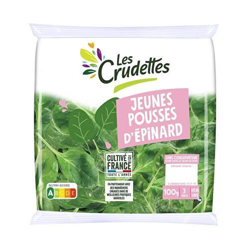 Pousses d'épinards (125g) - Le Jardin des Agriculteurs, primeur à  Châteauneuf les Martigues