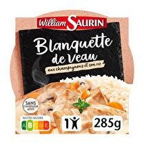 WILLIAM SAURIN Blanquette de veau aux champignons & son riz