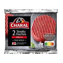 CHARAL Steak haché 15% M.G  x2