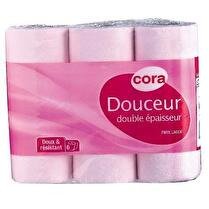 CORA Papier toilette rose double épaisseur