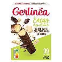 GERLINÉA Barre repas chocolat noir & blanc x12