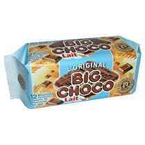 BIG CHOCO Biscuits nappage chocolat au  lait