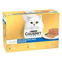 GOURMET Repas pour chat Gold les mousselines 4 Variétés