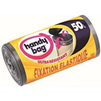 HANDY BAG Sacs poubelle fixation elastique 50L