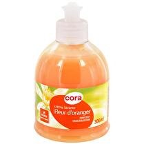CORA Pompe crème lavante fleur oranger