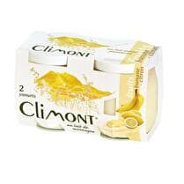 CLIMONT Yaourt aromatisé banane citron