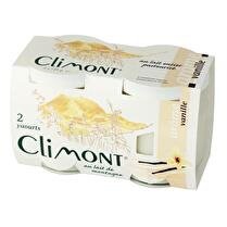 CLIMONT Yaourt aromatisé vanille au lait de montagne