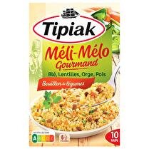 TIPIAK Méli-mélo gourmand céréeales légumes secs