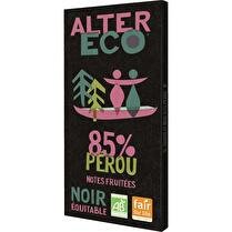 ALTER ECO Chocolat noir 85% Pérou fruité & corsé BIO