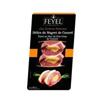 FEYEL Magret de canard farci au bloc de foie gras de canard - 90 g