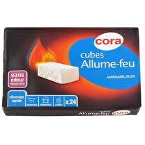 CORA Allume-feu cubes sans odeur x24
