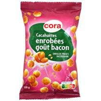 CORA Cacahuètes enrobées goût bacon