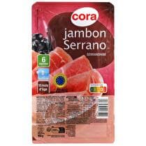 CORA Jambon Serrano 6 tranches