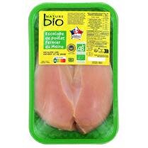 NATURE BIO Escalope de poulet Bio x 2