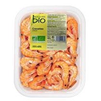 NATURE BIO Crevettes entières cuites 40/60 bio