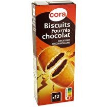 CORA Biscuits fourrés chocolat