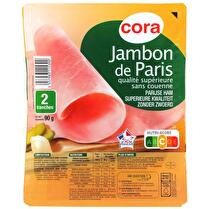 CORA Jambon de Paris supérieur 2 tranches