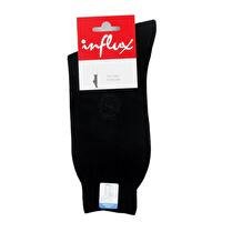 INFLUX Mi chaussettes Jersey + Broderie blason fil écosse, noir, 42/43