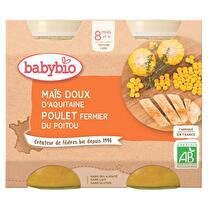 BABYBIO Maïs doux & poulet fermier BIO dès 8 mois