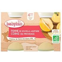 BABYBIO Pomme d'aquitaine & coing dès 4 mois